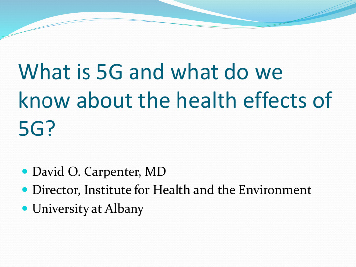 what is 5g and what do we