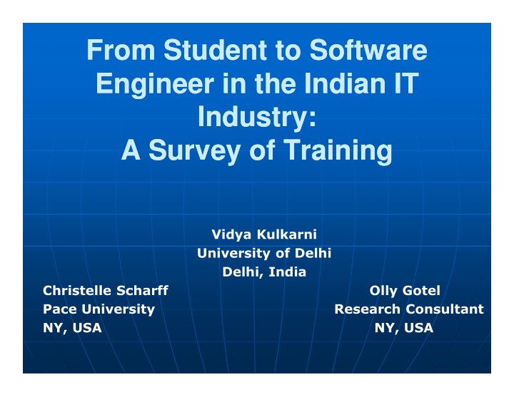 from student to software from student to software