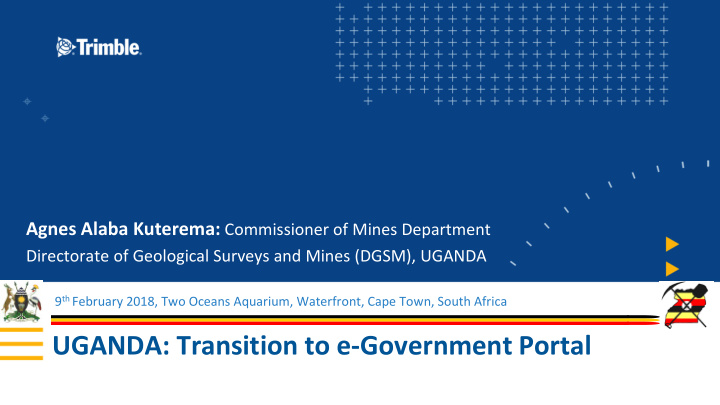 uganda transition to e government portal outline current