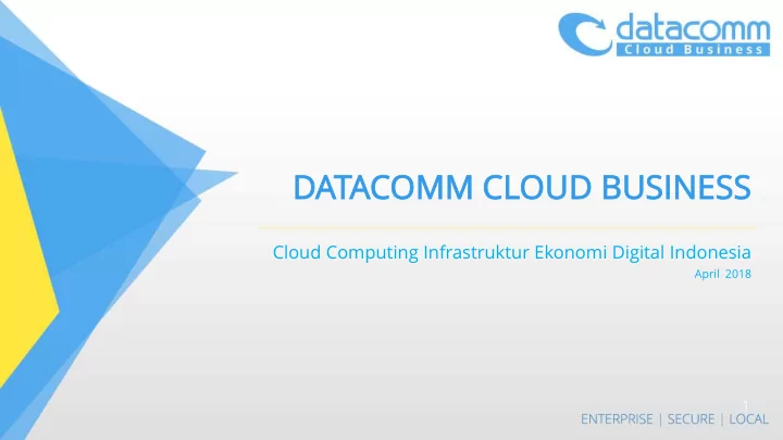 datacomm omm cl clou oud d bus usiness ness