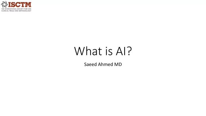 what is ai