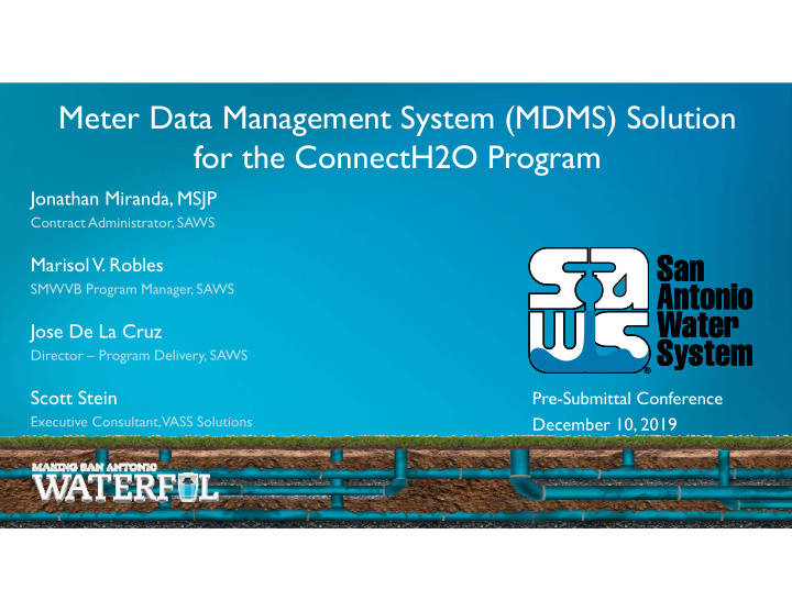 meter data management system mdms solution for the
