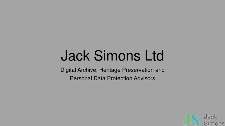 jack simons ltd