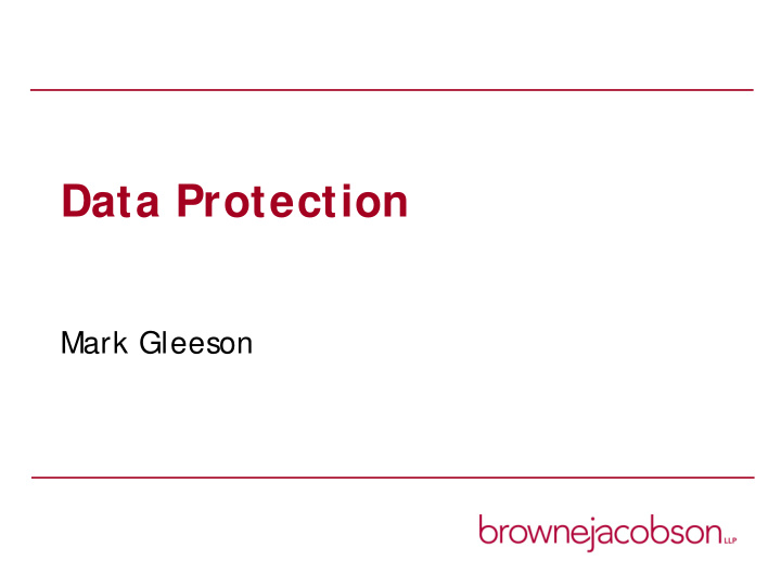 data protection