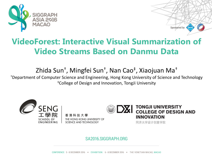 videoforest interactive visual summarization of