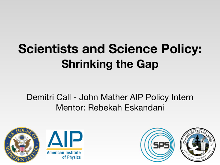scientists and science policy