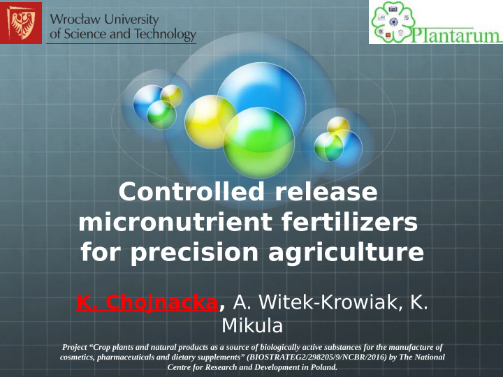 controlled release micronutrient fertilizers for