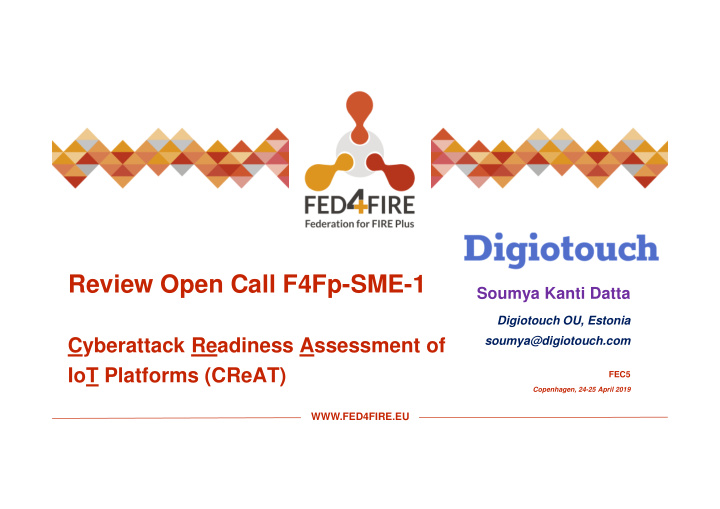 review open call f4fp sme 1