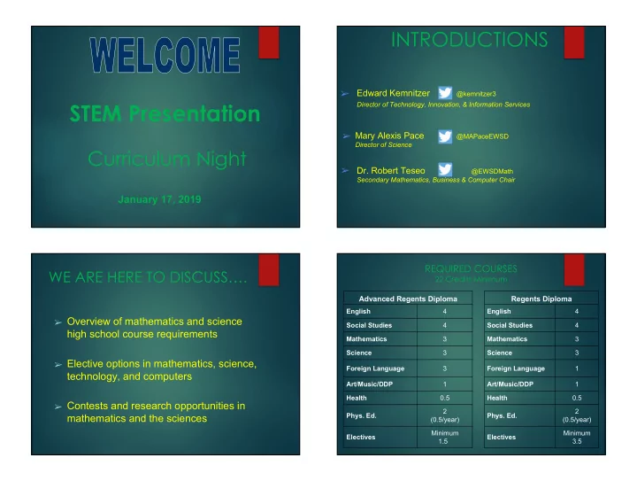 stem presentation