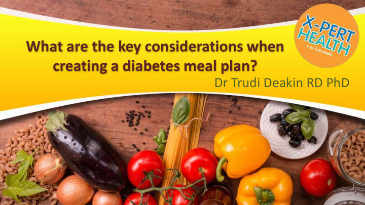 creating a diabetes meal plan