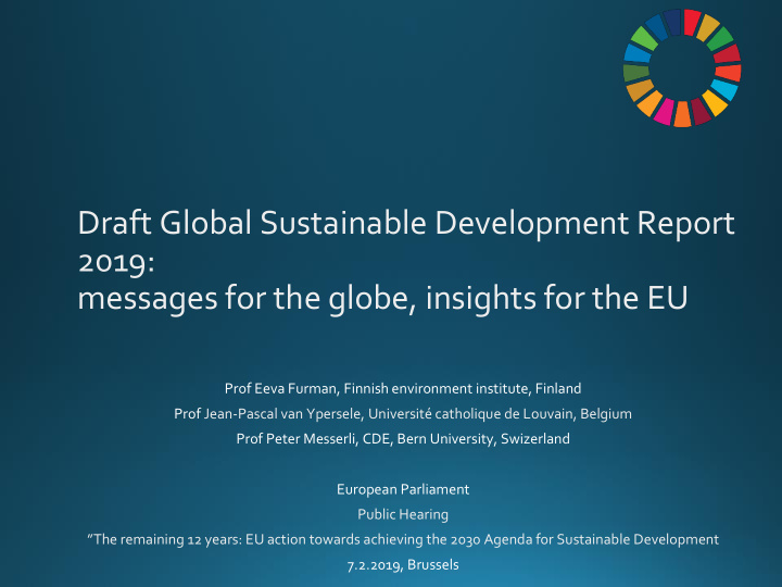 messages for the globe insights for the eu