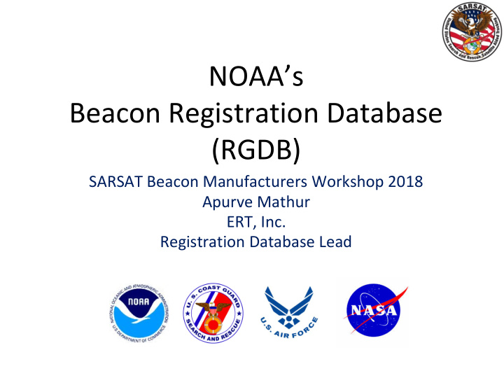 noaa s beacon registration database rgdb