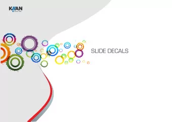 SLIDE DECALS  KIIAN GROUP  VISION  KIIAN SCREEN  Kiian is a leading international supplier of high
