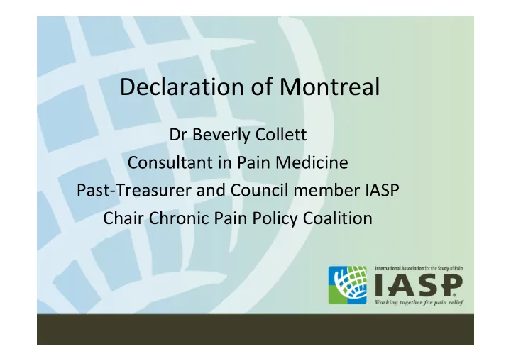 declaration of montreal