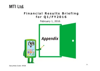 Appendix  24  Securities Code :9438  Business Overview: docomo d-menu