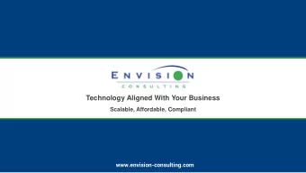Technology Aligned With Your Business  Scalable, Affordable, Compliant  www.envision-consulting.com