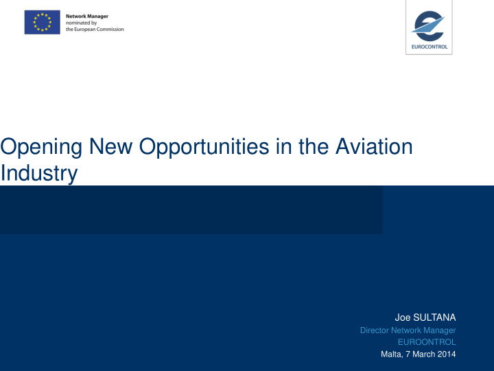 opening new opportunities in the aviation industry