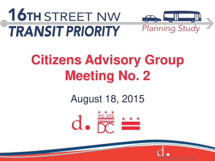 citizens advisory group meeting no 2