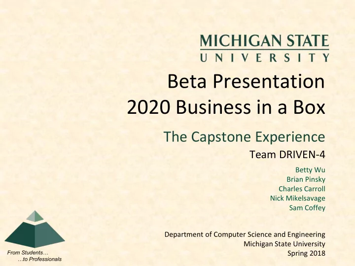 beta presentation