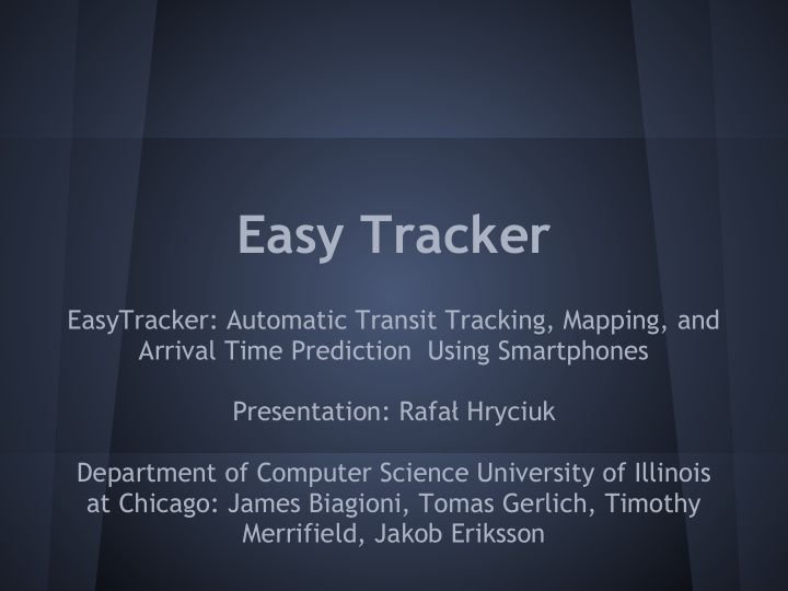 easy tracker