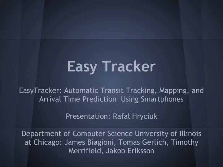 easy tracker