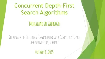 Search Algorithms  Mohamad Alsabbagh  Department of Electrical Engineering and Computer Science