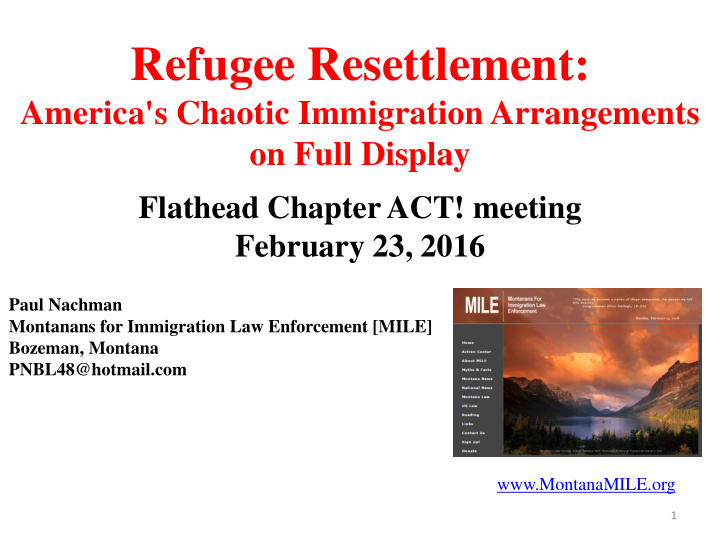 refugee resettlement