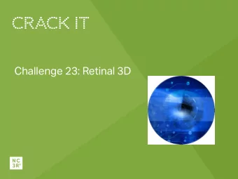 Challenge 23: Retinal 3D  Retinal 3D:  A Physiologically-Competent Human Retinal 3D Model  Launch
