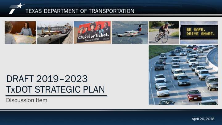 draft 2019 2023 txdot strategic plan