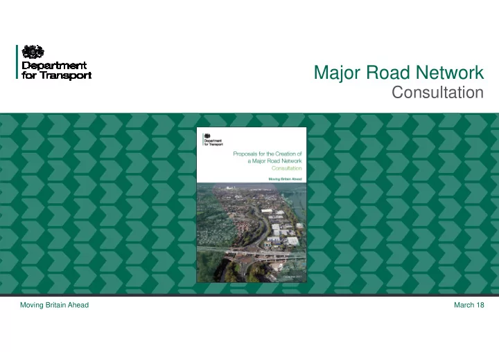 major road network