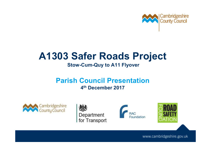 a1303 safer roads project