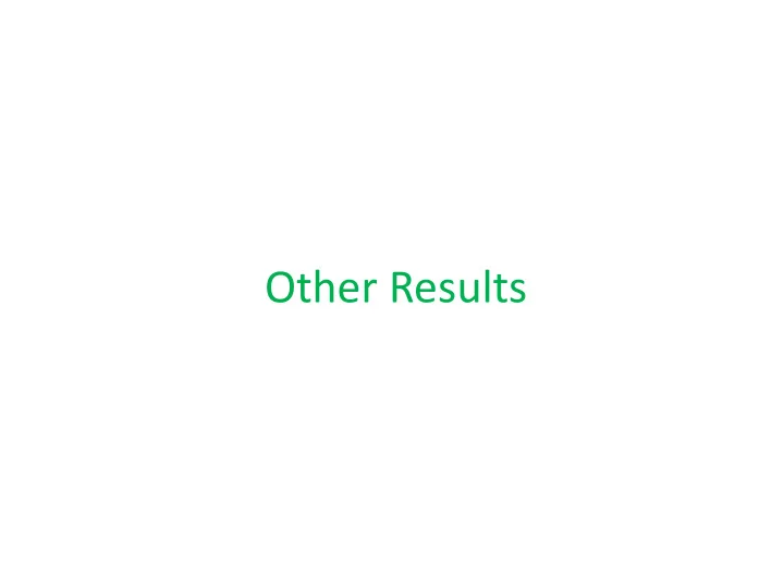 other results