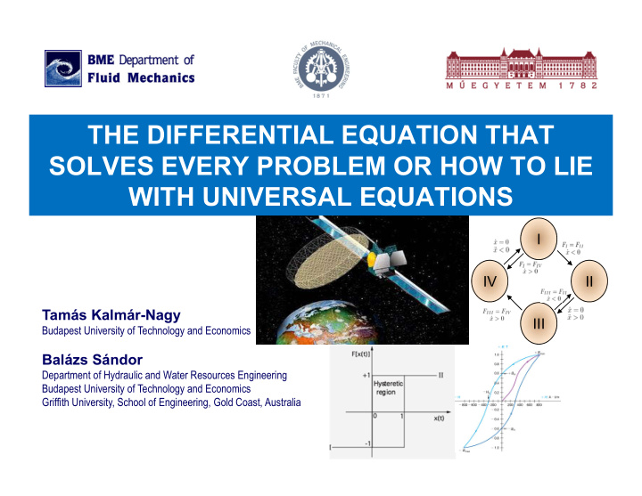 the differential equation that solves every problem or