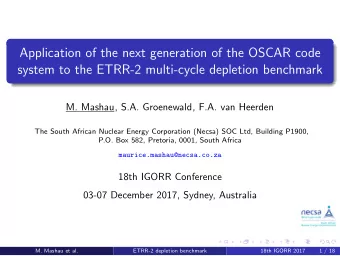 Application of the next generation of the OSCAR code  system to the ETRR-2 multi-cycle depletion