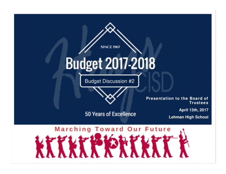 budget discussion 2