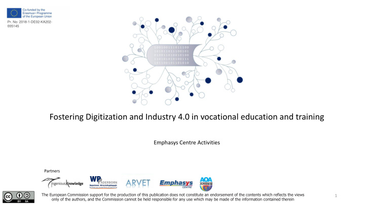 fostering digitization and industry 4 0 in vocational