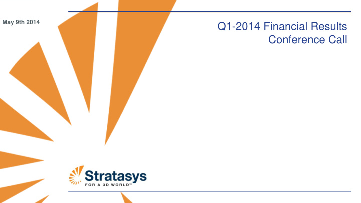 q1 2014 financial results