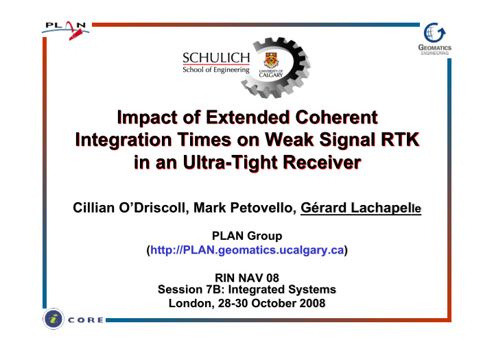 impact of extended coherent integration times on weak