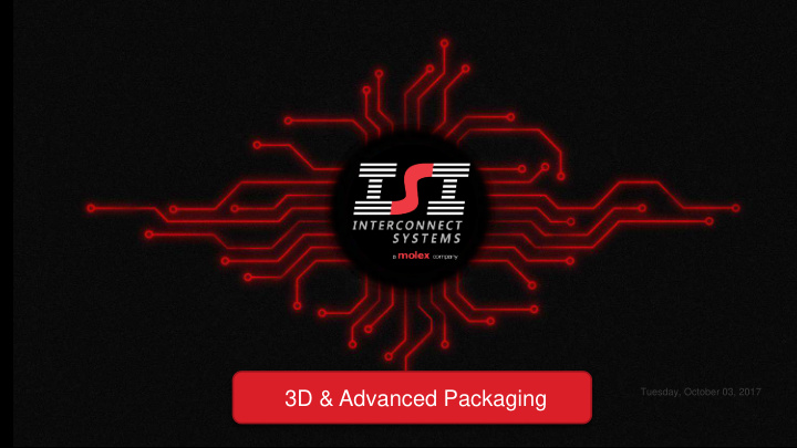 3d advanced packaging