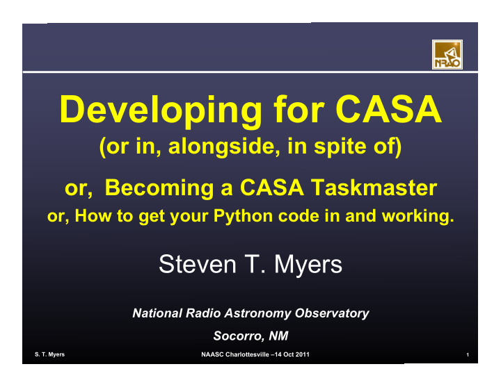 developing for casa