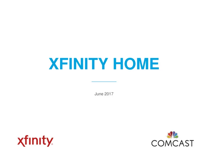 xfinity home