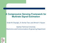 a compressive sensing framework for multirate signal
