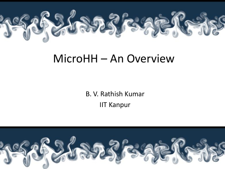 microhh an overview