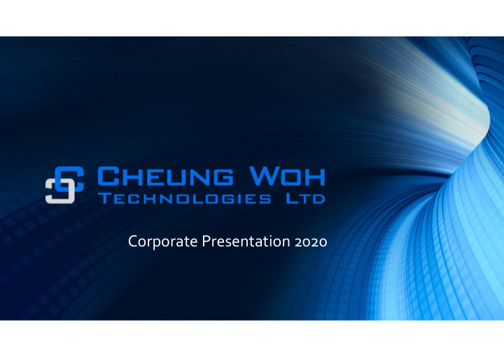 corporate presentation 2020 business updates hdd business