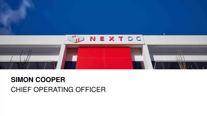 simon cooper chief operating officer
