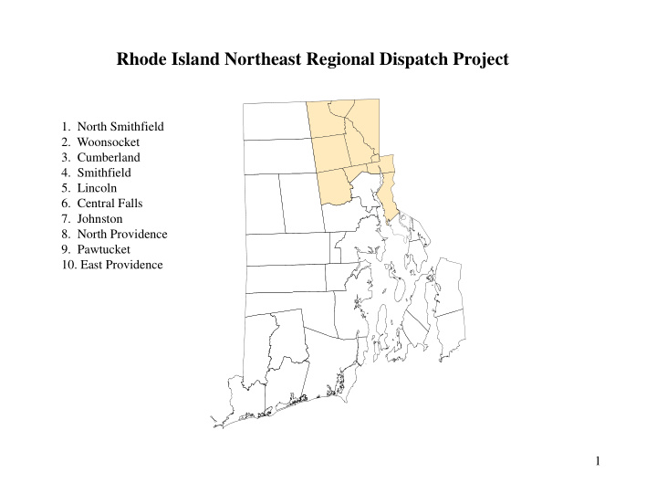 rhode island northeast regional dispatch project