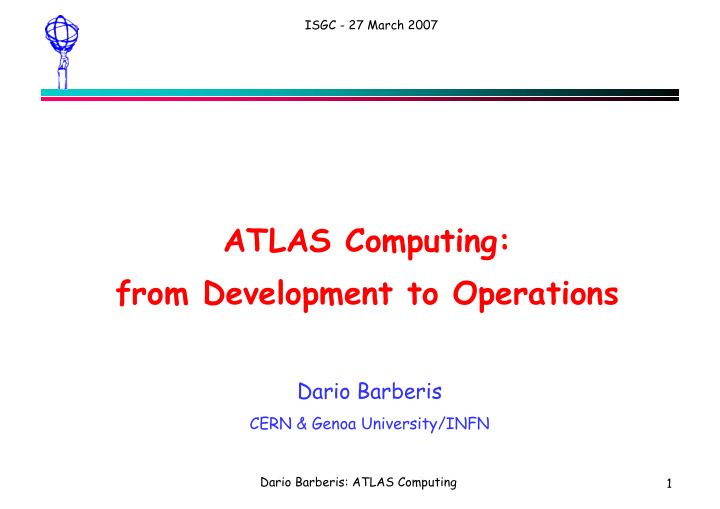 atlas computing from development to operations