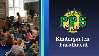 Kindergarten  Enrollment  2017-2018  Kindergarten  Enrollment:  Average  School  Students