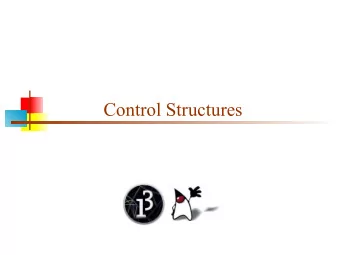 Control Structures  Processing and Java  There is no difference between Processing syntax and