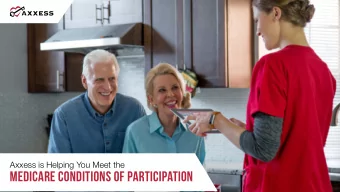 MEDICARE CONDITIONS of PARTICIPATION  MEDICARE HOME HEALTH CONDITIONS of PARTICIPATION  `  PATIENT